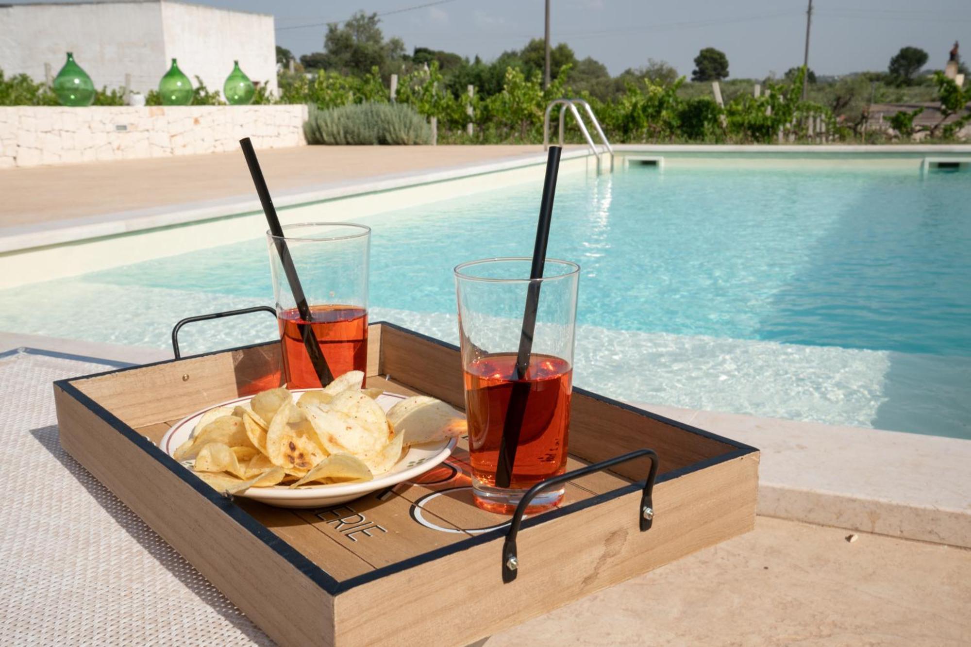 Il Vigneto Sole&Luna Con Piscina Privata มาร์ตินาฟรังกา ภายนอก รูปภาพ